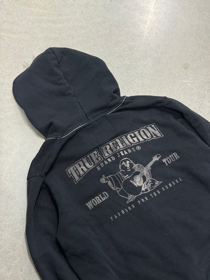 Vintage Y2K True Religion Zip-Up Hoodie [L]