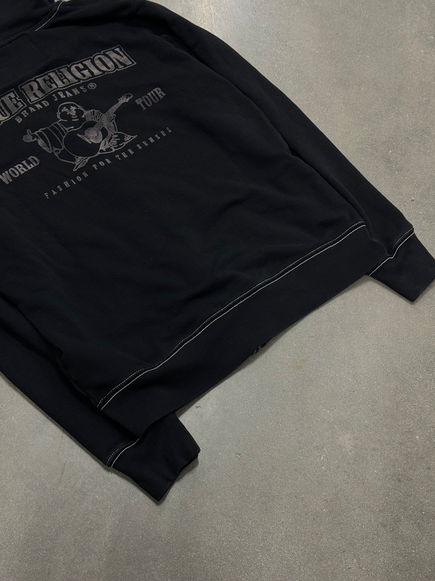 Vintage Y2K True Religion Zip-Up Hoodie [L]