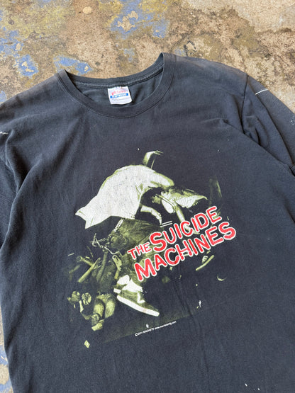 Vintage Y2K Distressed Suicide Machines T-Shirt [L]