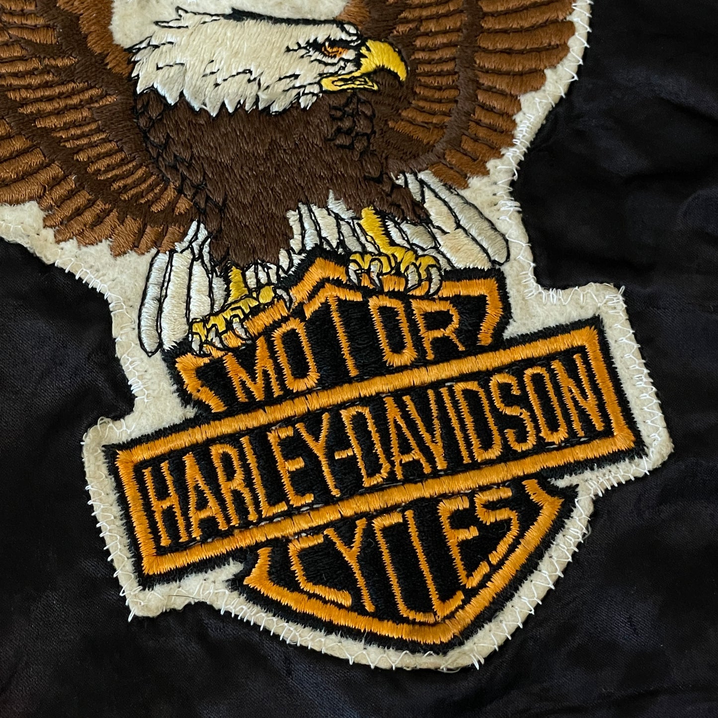 1970s Harley Davidson #1 Patched Jacket