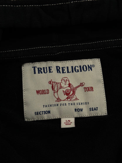 Vintage Y2K True Religion Zip-Up Hoodie [L]