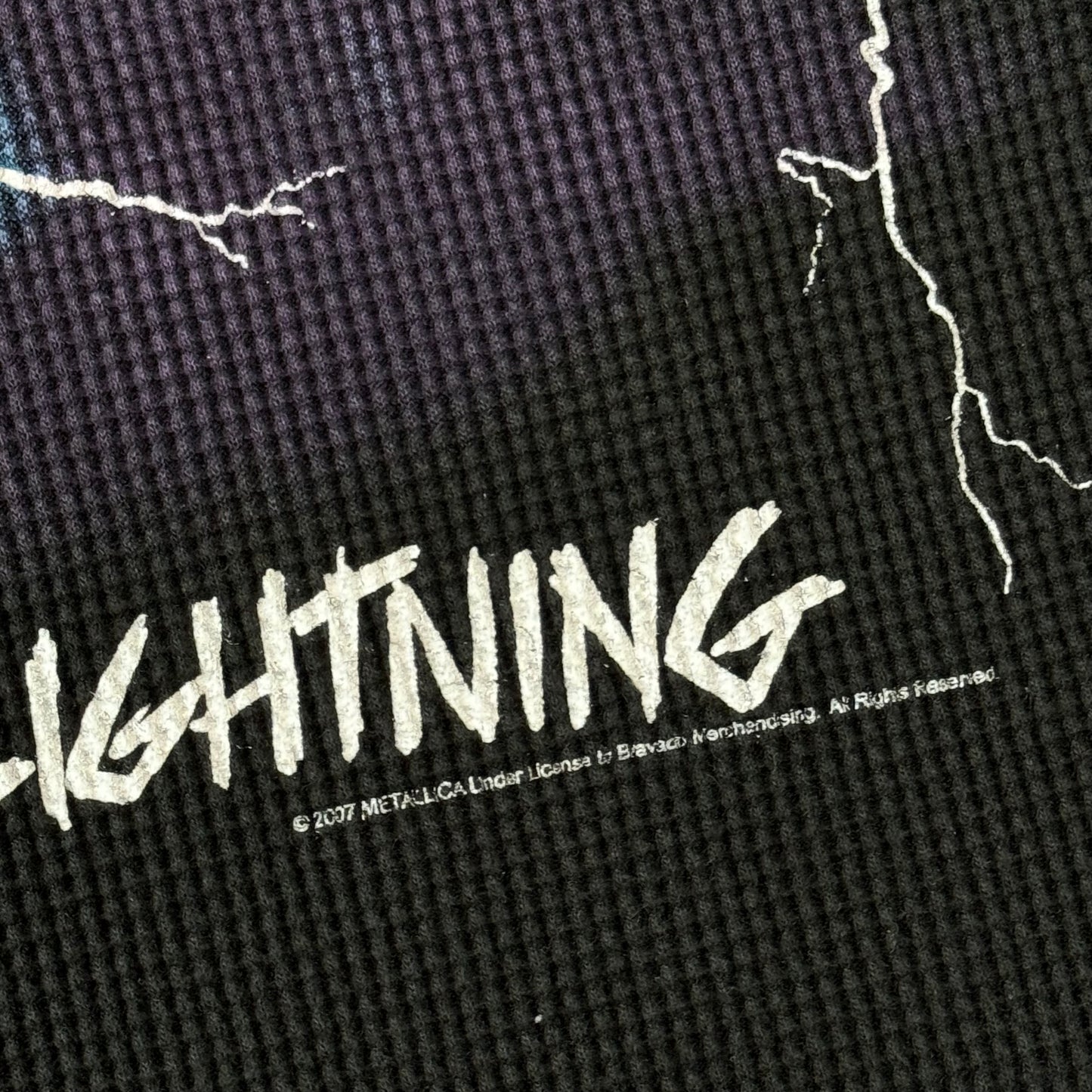 Vintage Y2K Metallica Ride The Lightning Thermal Longsleeve [M]