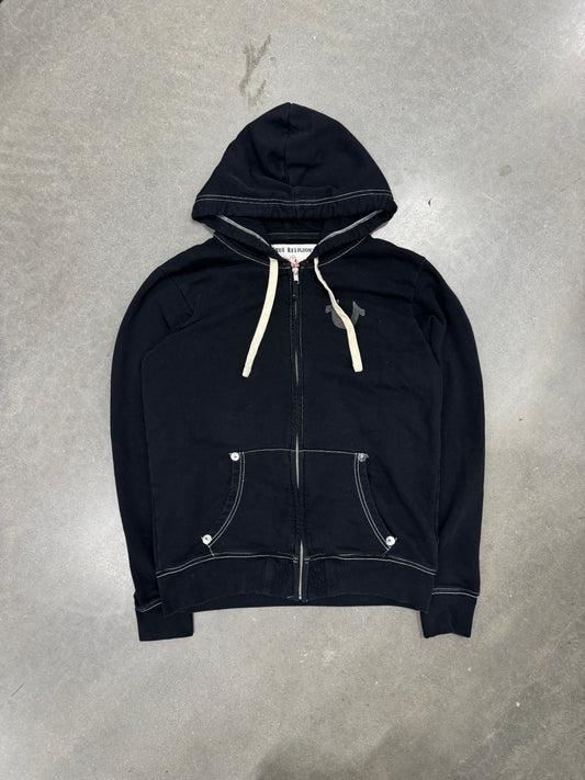 Vintage Y2K True Religion Zip-Up Hoodie [L]