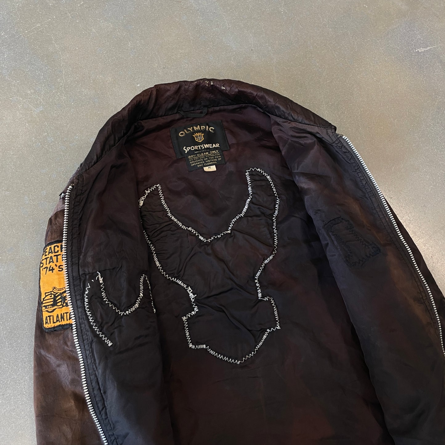 1970s Harley Davidson #1 Patched Jacket