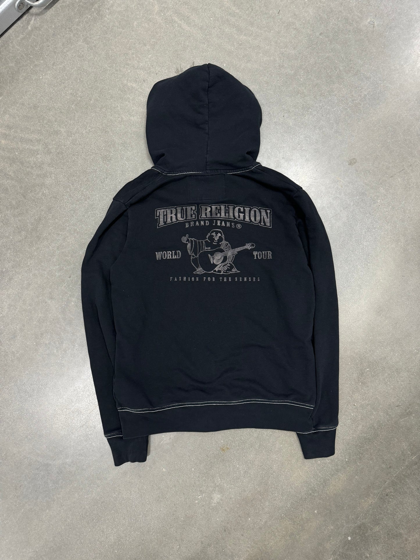 Vintage Y2K True Religion Zip-Up Hoodie [L]