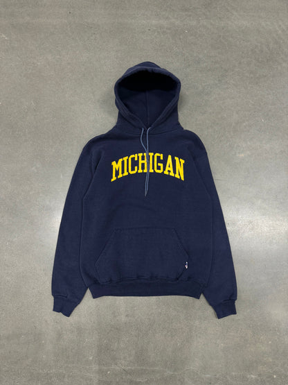 Vintage 1980s Russell Michigan Faded Hoodie [M]