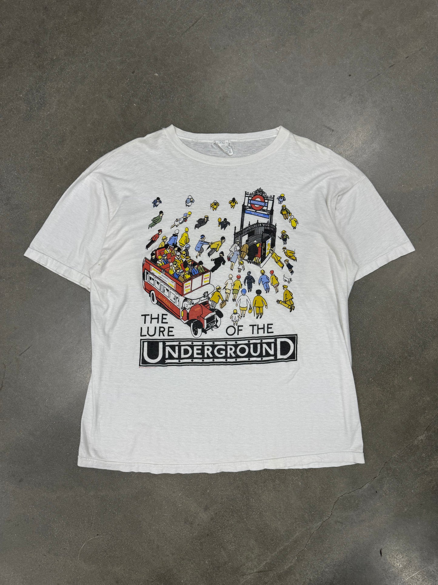 Vintage 1990s London Underground T-Shirt [L]