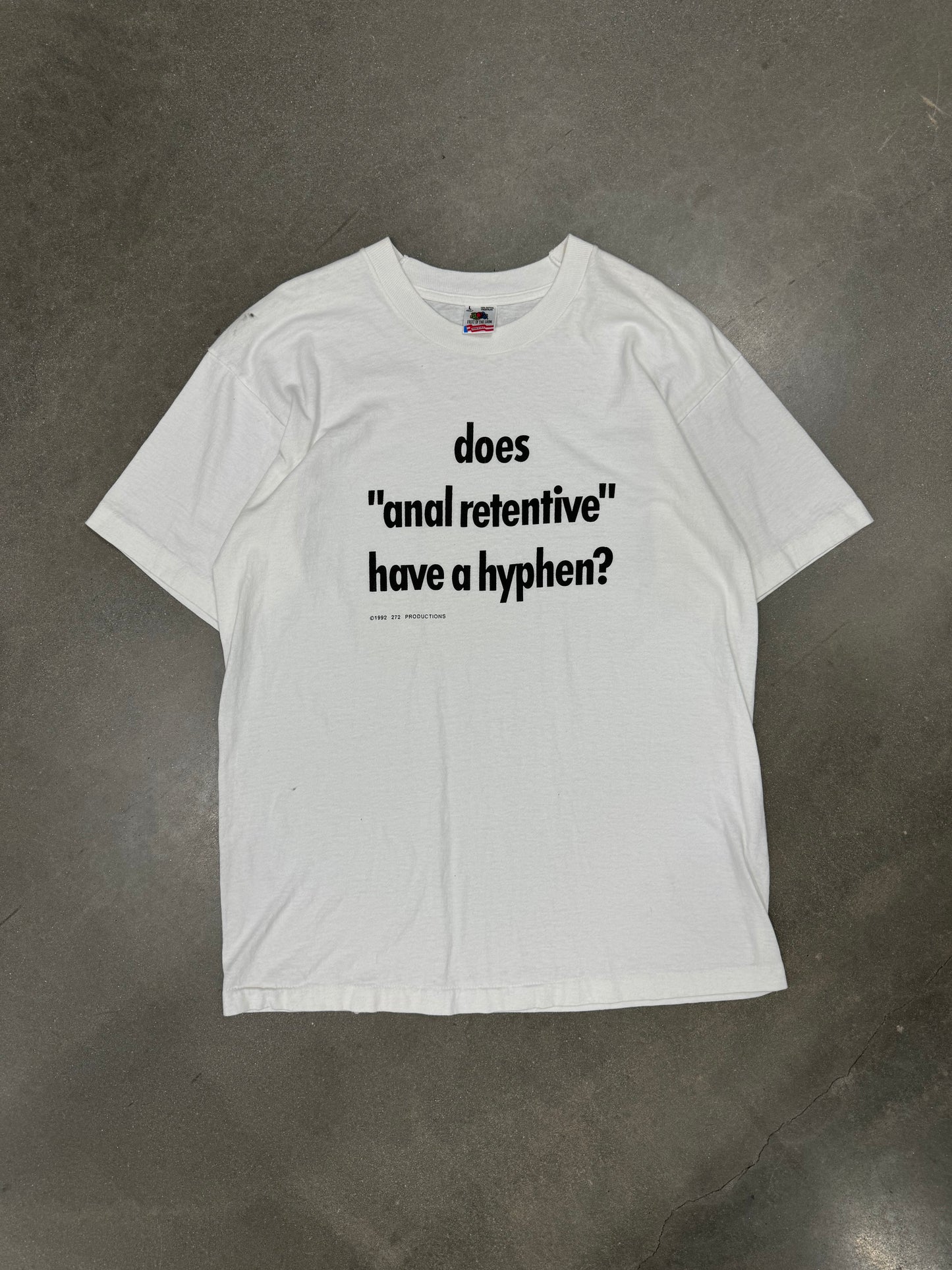 Vintage 1990s Obscure Text T-Shirt [L]