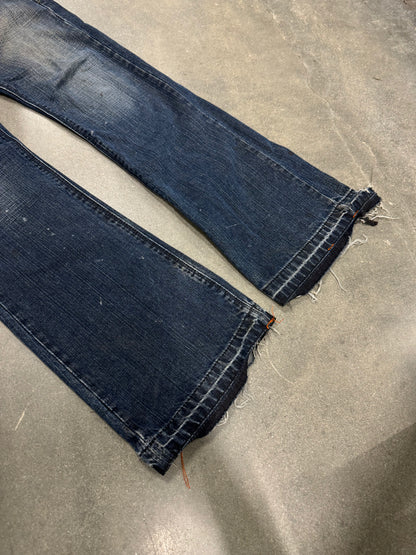 Vintage Y2K Thrashed DKNY Flared Jeans 32x32.5]