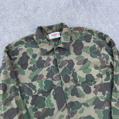 1980s Kamo Camo Button-Up Longsleeve [M]