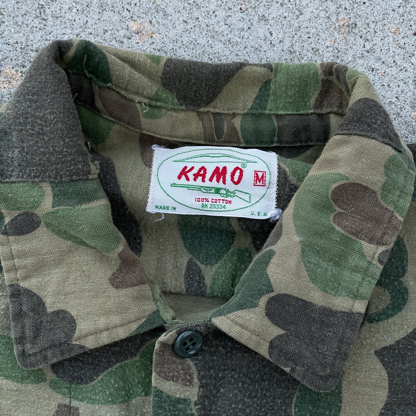 1980s Kamo Camo Button-Up Longsleeve [M]