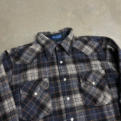 1980s Pendleton Wool Flannel [L]