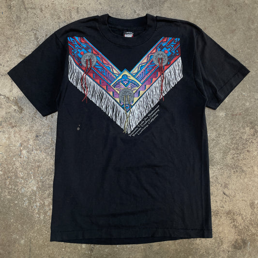 1990s Native American Art Neck Piece T-Shirt