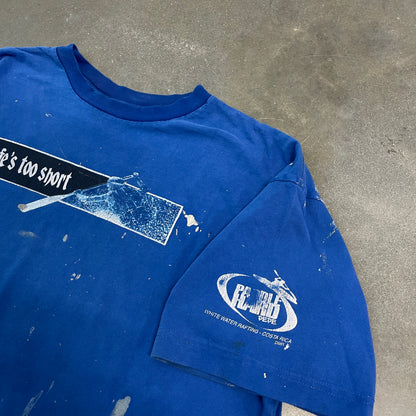 Y2K Distressed Paddle Hard Costa Rica T-Shirt [XL]