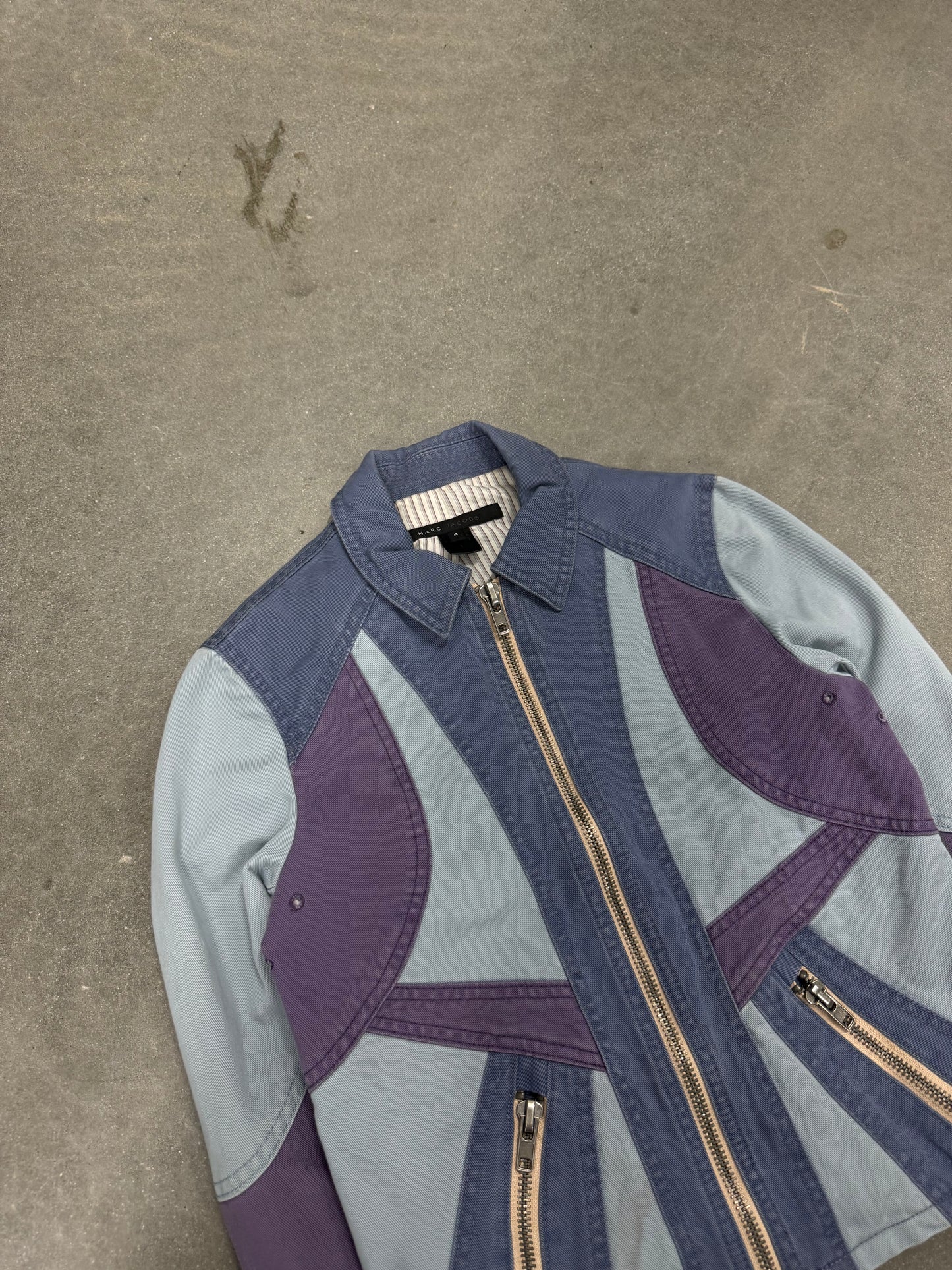 Marc Jacobs Blue and Purple Paneled Jacket [4]