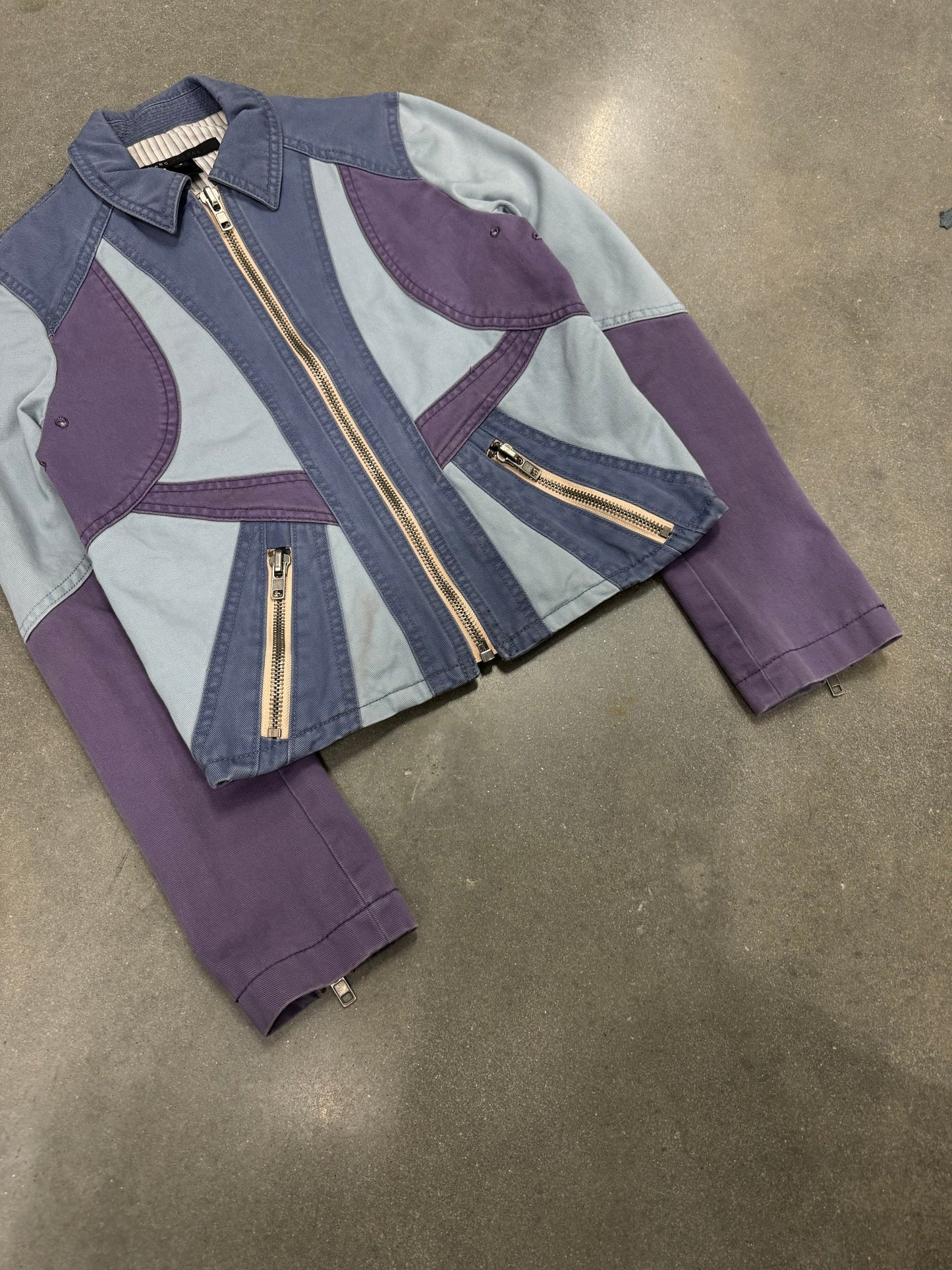 Marc Jacobs Blue and Purple Paneled Jacket [4]