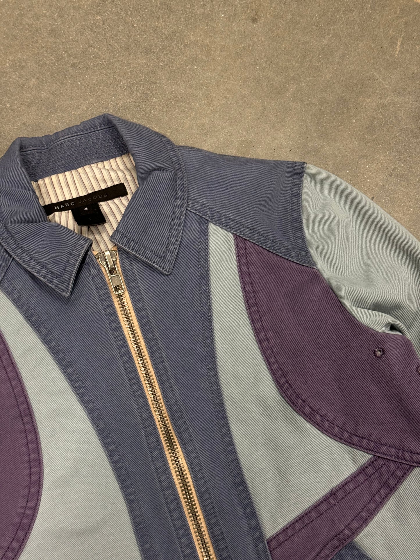 Marc Jacobs Blue and Purple Paneled Jacket [4]