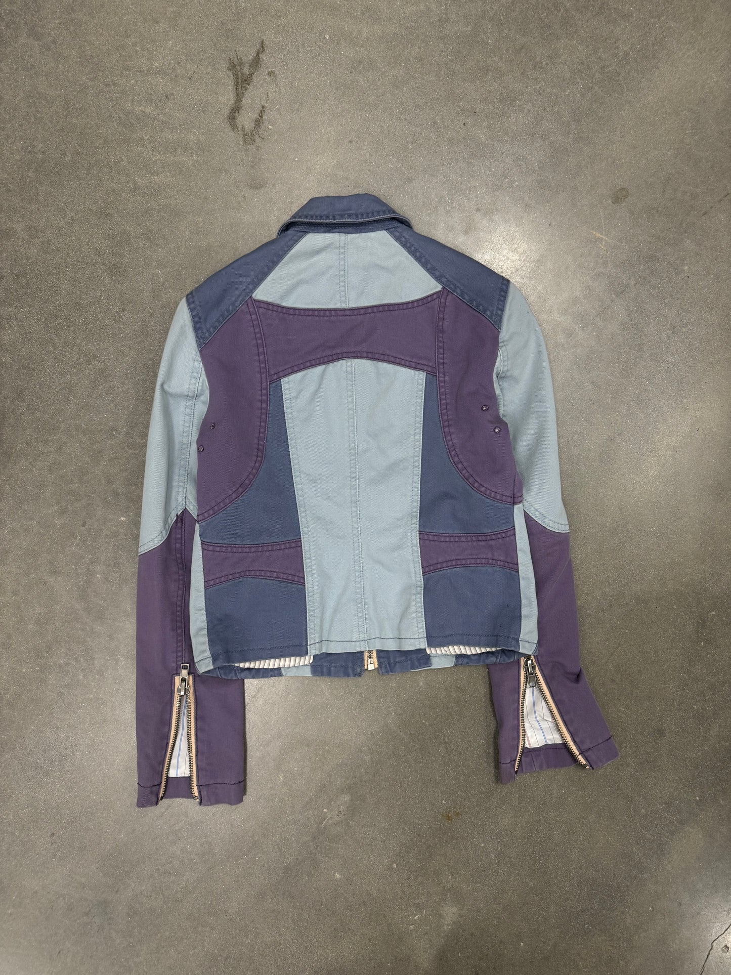 Marc Jacobs Blue and Purple Paneled Jacket [4]