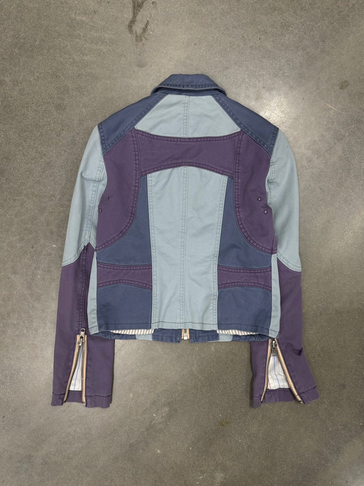 Marc Jacobs Blue and Purple Paneled Jacket [4]