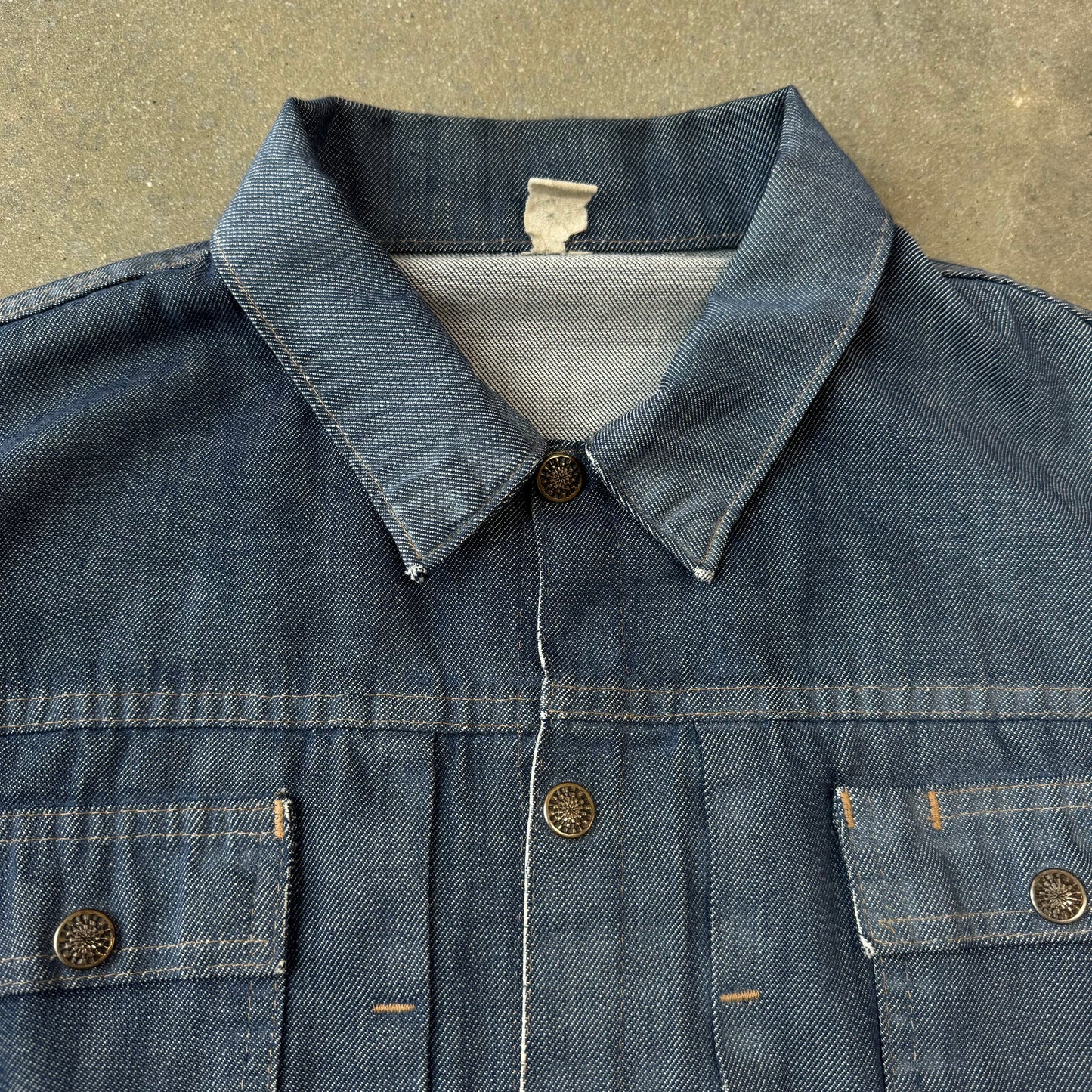 1970s French Selvedge Work Denim Jacket [M/L]