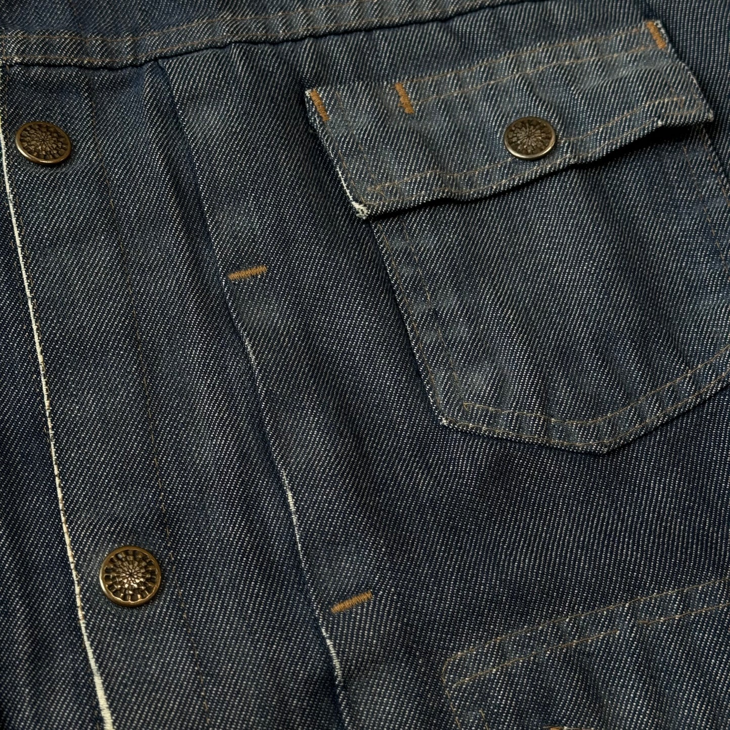 1970s French Selvedge Work Denim Jacket [M/L]