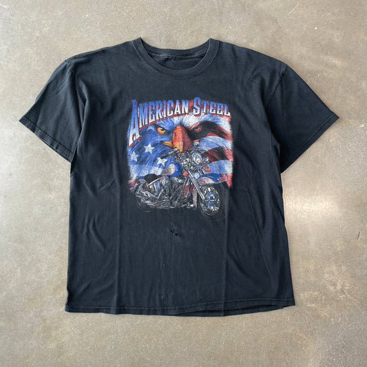 1990s Boxy American Steel T-Shirt [L/XL]