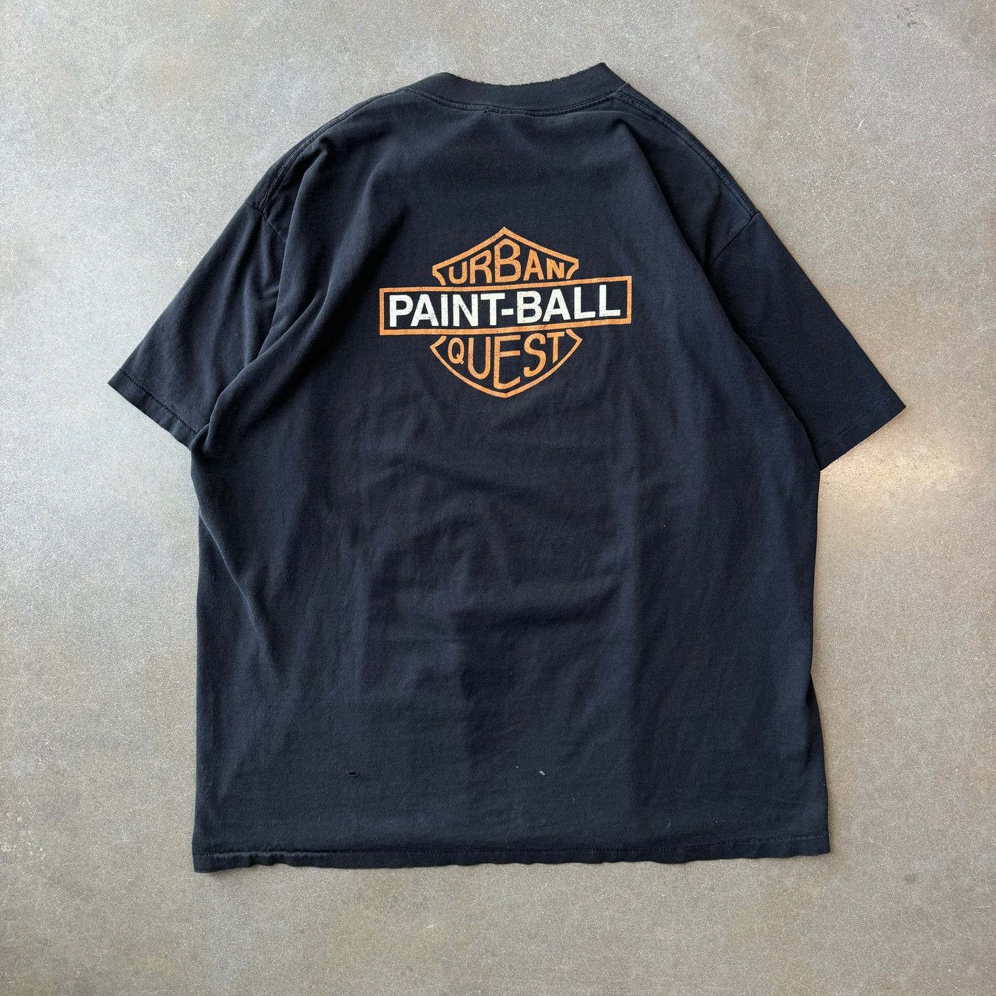 1990s Paintball Harley Davidson Rip T-Shirt [XXL]