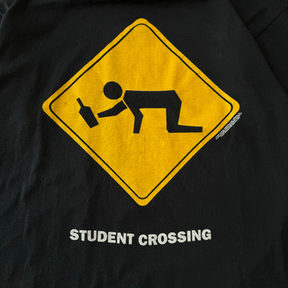 1990s Student Crossing Parody T-Shirt [XL]