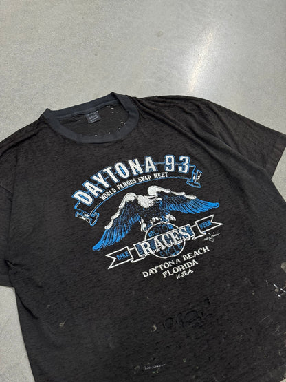 Vintage 1990s Distressed Bike Week T-Shirt [XXL]