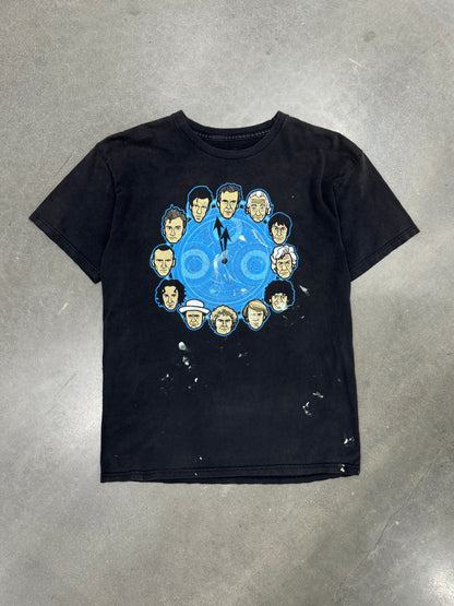 Vintage Y2K Distressed Doctor Who T-Shirt [L]