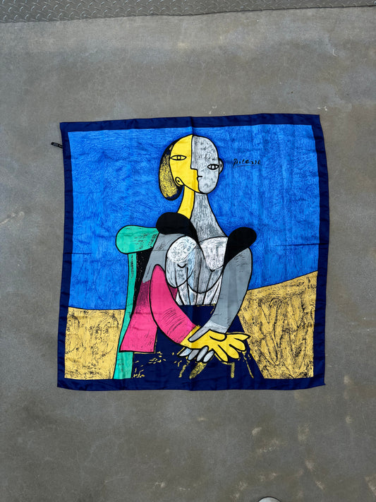 Vintage 1980s Picasso Headscarf [OS]