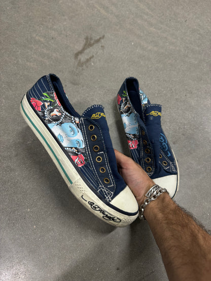 Vintage Y2K Ed Hardy Slip-on Converse [7]