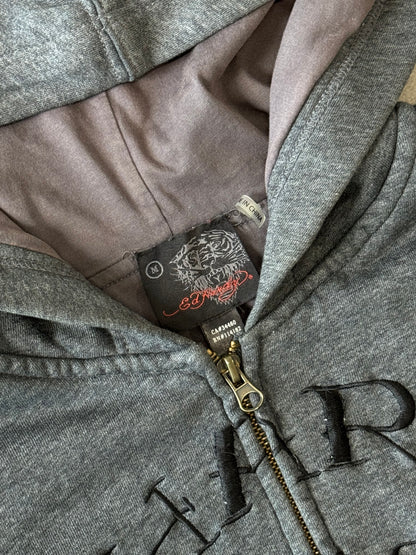 Vintage 2000s Ed Hardy Eagle Tattoo Zip-Up Hoodie [M/L]