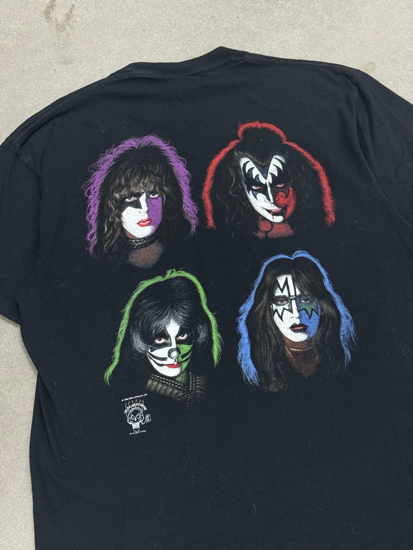 Vintage 1996 Kiss Faces Single Stitch T-Shirt [XL]