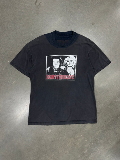 Vintage Y2K Beauty and the Beast Sid Vicious & Nancy Spungen Frankenstein T-Shirt [L/XL]