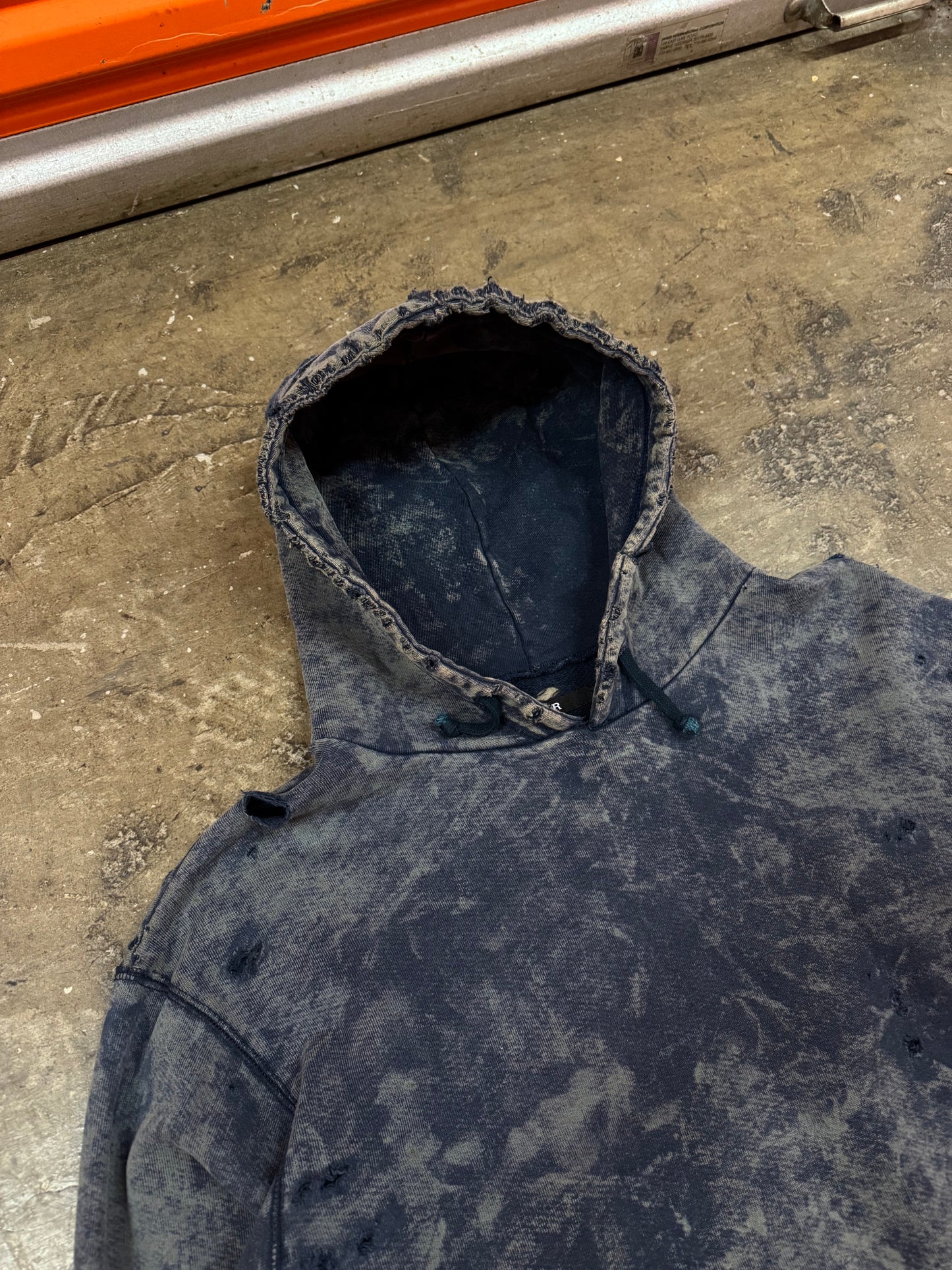 2000s Y2K Acid Wash Distressed SSUR Hoodie [M/L]