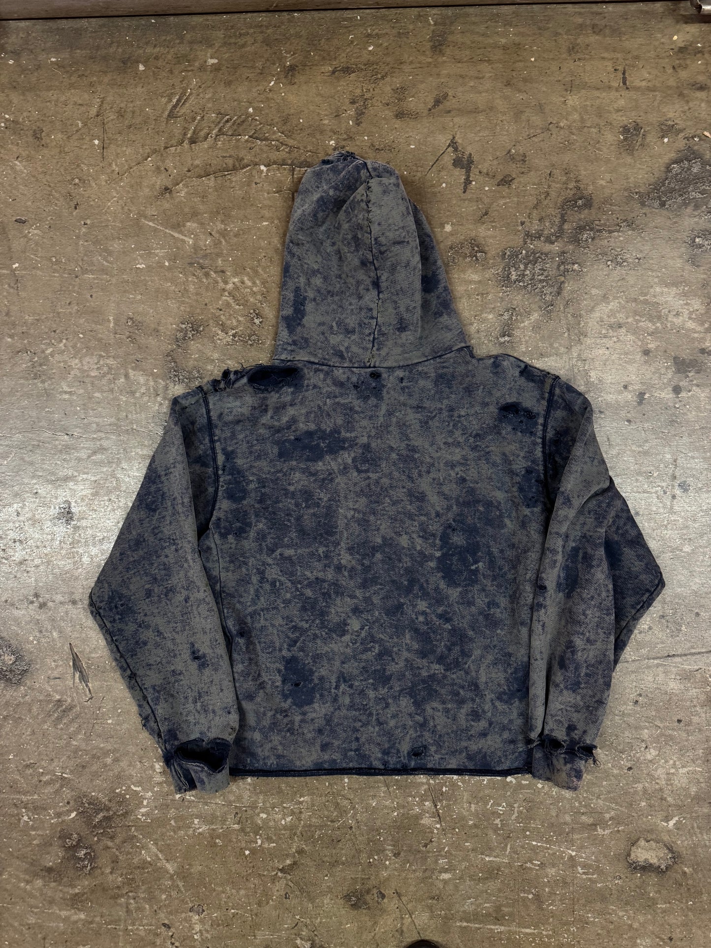 2000s Y2K Acid Wash Distressed SSUR Hoodie [M/L]