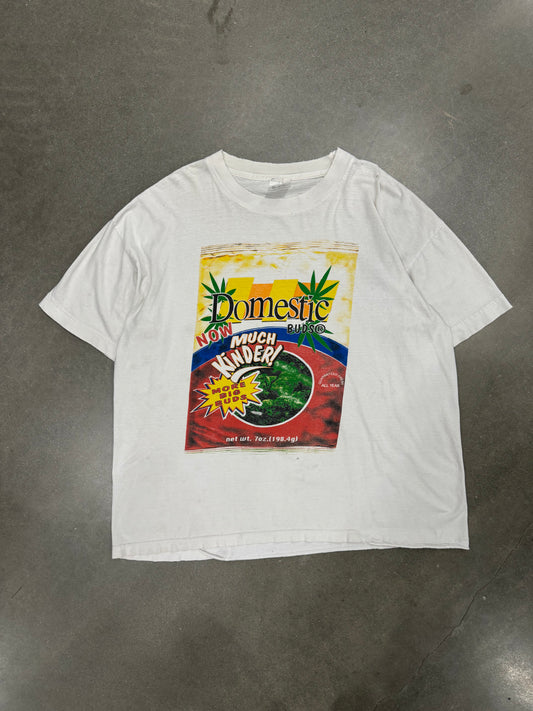 Vintage 1990s Domestic Buds Weed Parody T-Shirt [XL]