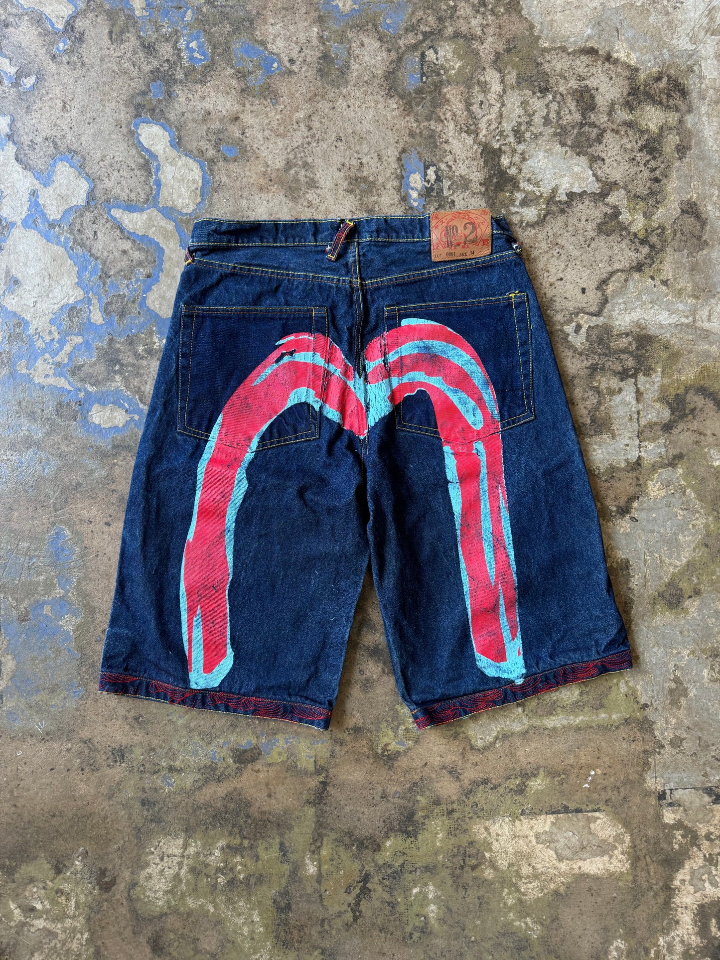 Vintage Y2K Evisu Jorts [34]