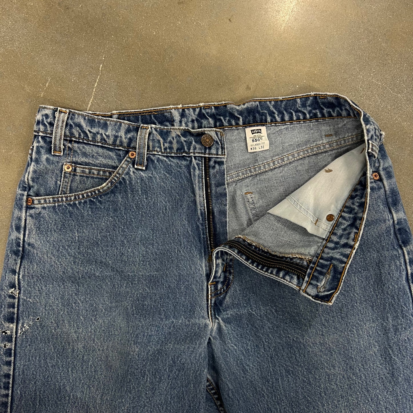 1990s Levis Orange Tab 550 Straight Leg Denim [32x30]