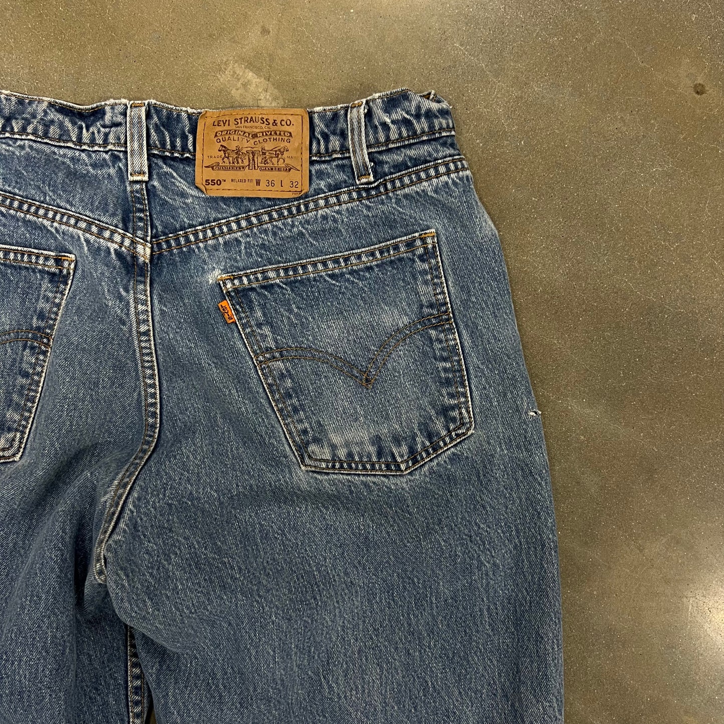 1990s Levis Orange Tab 550 Straight Leg Denim [32x30]