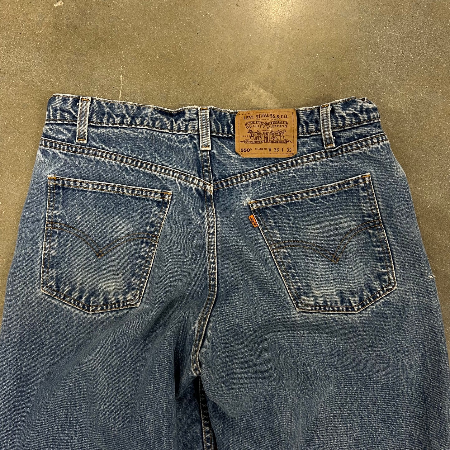 1990s Levis Orange Tab 550 Straight Leg Denim [32x30]