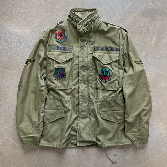 Vintage 1986 U.S. Air Force OG-107 Patched Jacket [S/M]