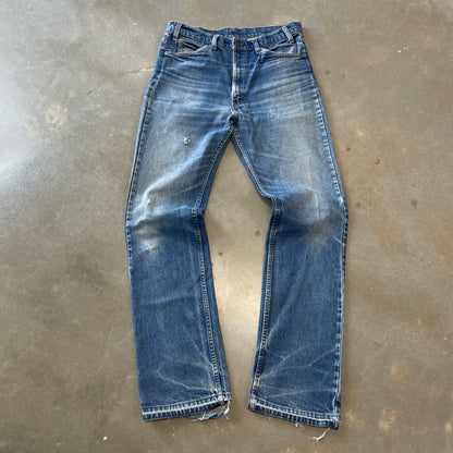 1980s Distressed Levi's 517 Orange Tab Denim [36x36]