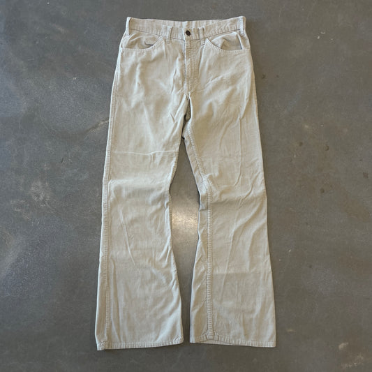 1990s Levis 517 Khaki Corduroy Flared Pants [32x32]