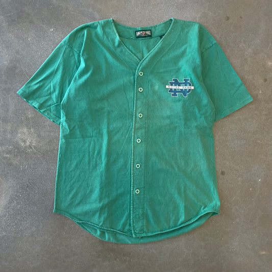 1990s Notre Dame Button-Up Baseball Jersey