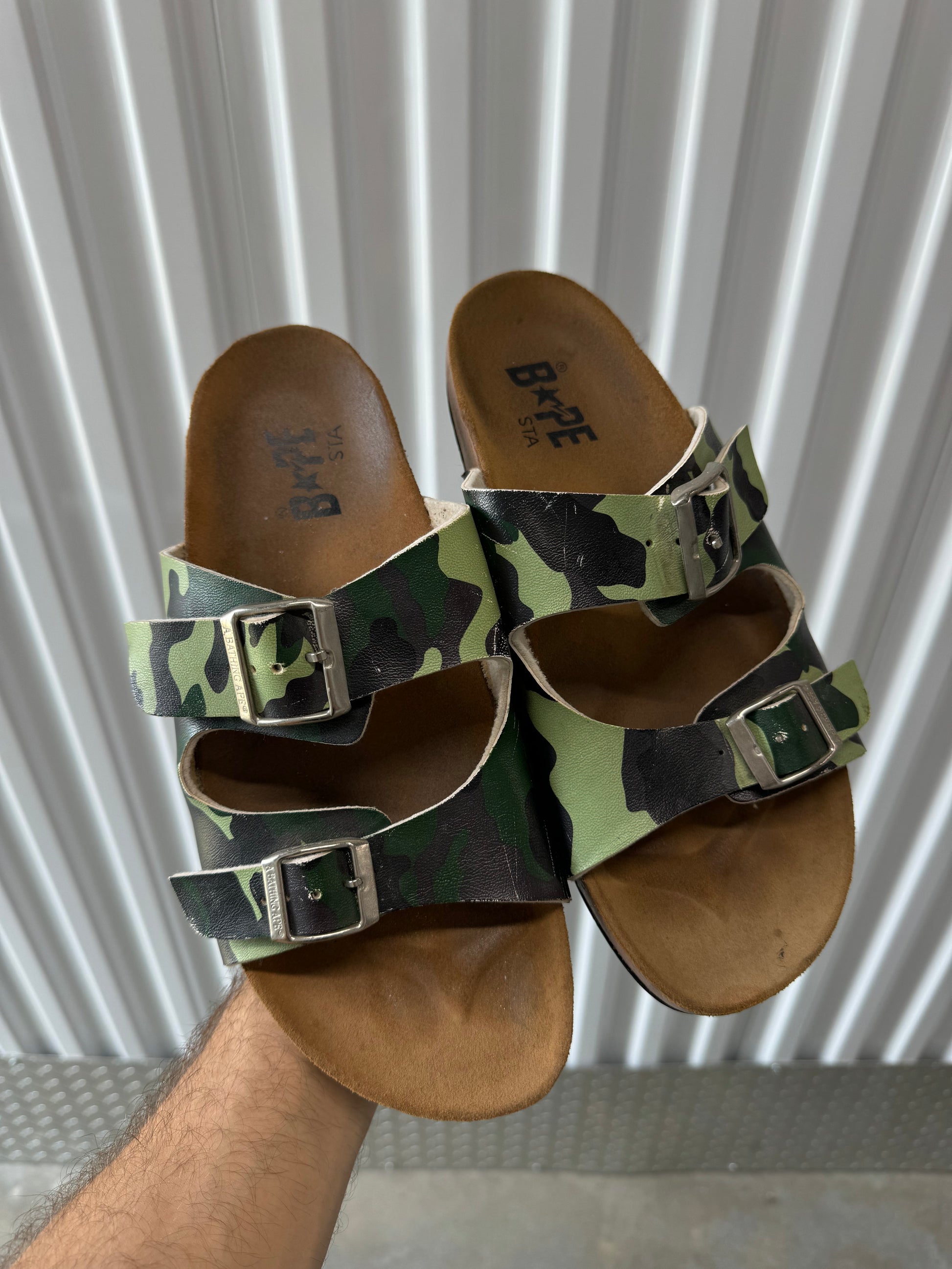 Vintage Y2K Bape Birkenstock Sandals crookedgarments