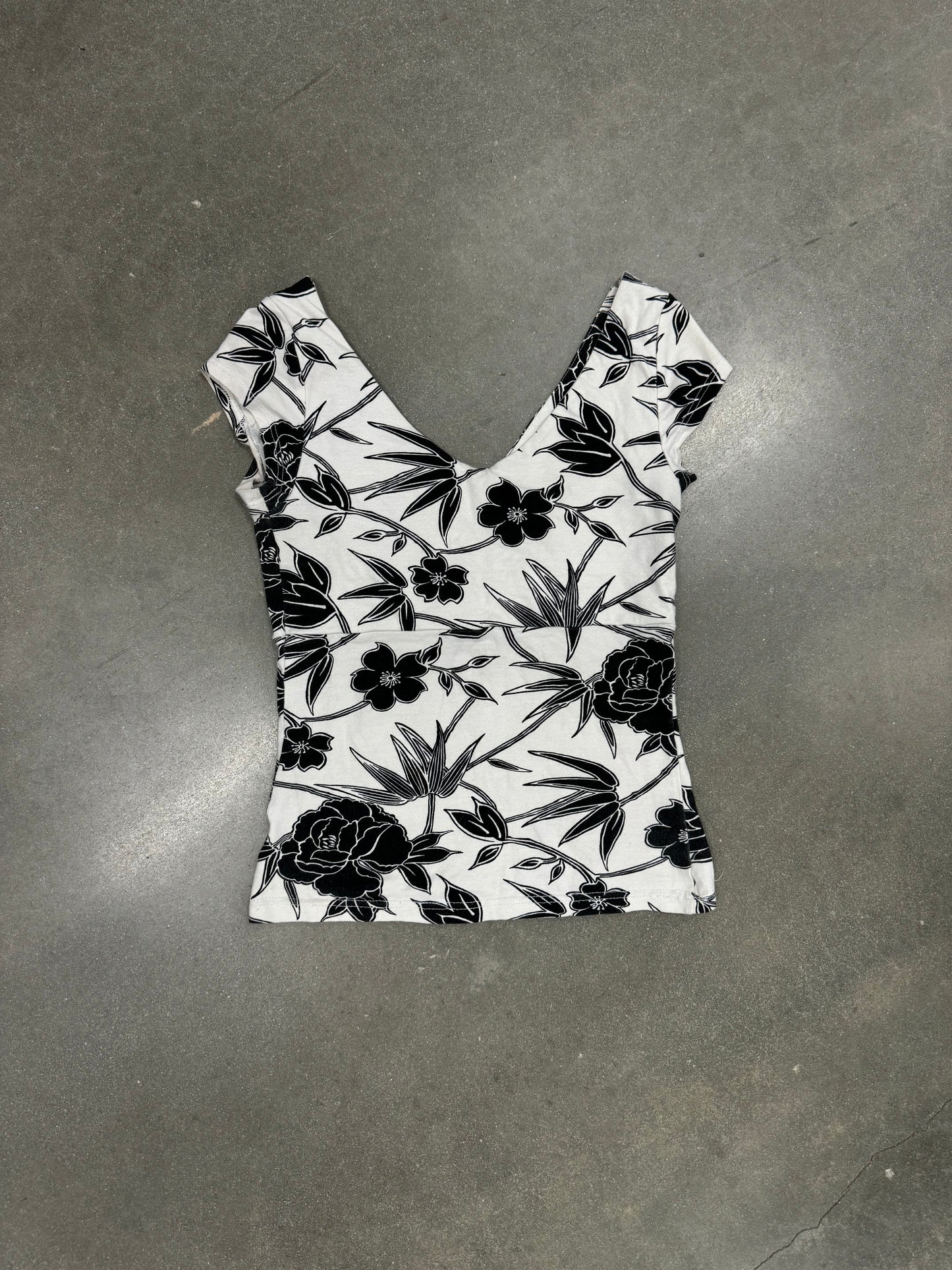 Vintage Y2K Floral Top [S/M]