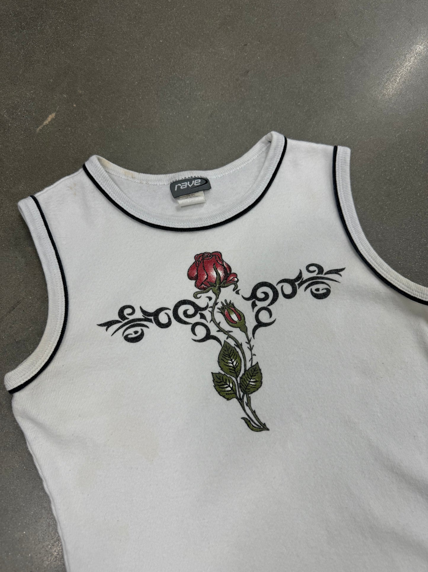 Vintage Y2K Rose Rave Tanktop [S]