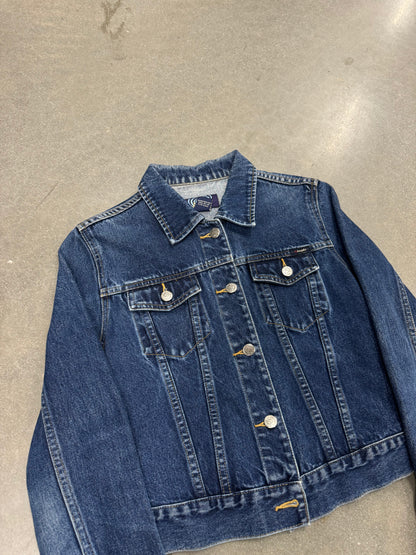 Vintage Y2K Angels Cropped Denim Jacket [S]